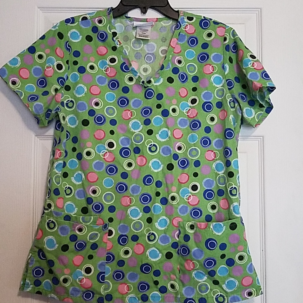 SB polka dot scrubs size small